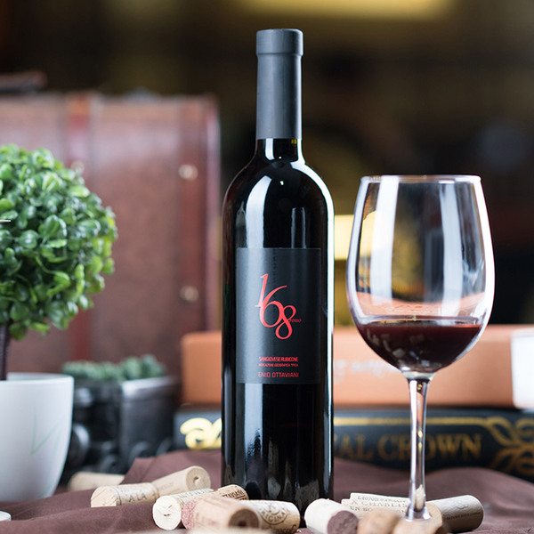 果香半干 意大利伊诺奥塔维168桑娇维塞半干红葡萄酒750ml